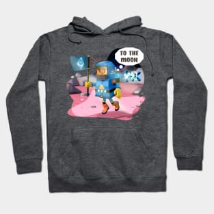 Blue spacesuit to the moon. Neo Hoodie